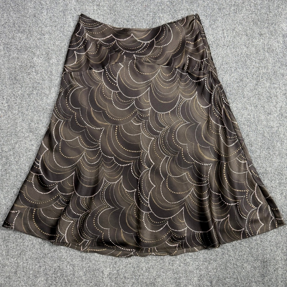 Vintage Nougat London 100% Silk Midi Skirt Whimsigoth 90s Fairygrunge Size Small